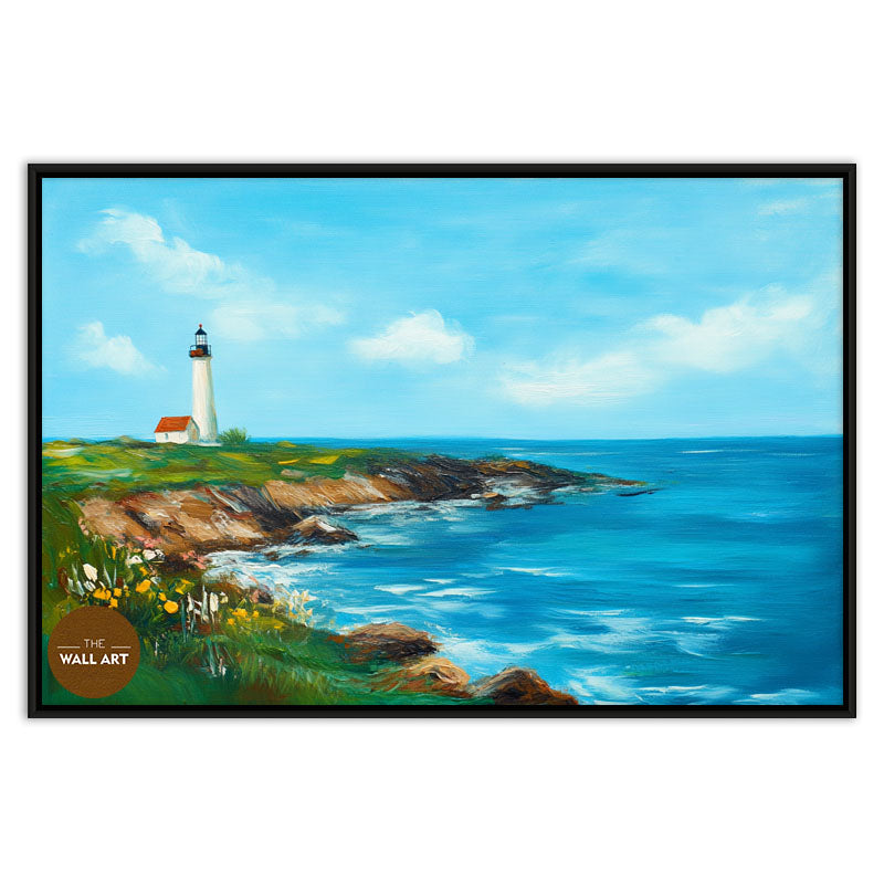 LIGHT HOUSE IN SPRING DAY