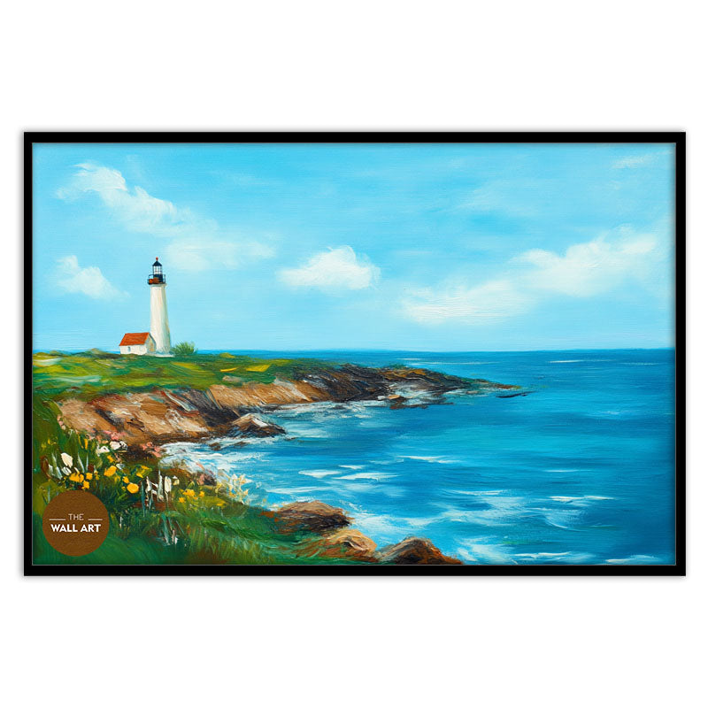 LIGHT HOUSE IN SPRING DAY