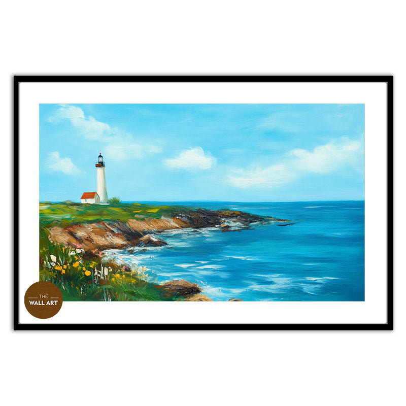 LIGHT HOUSE IN SPRING DAY