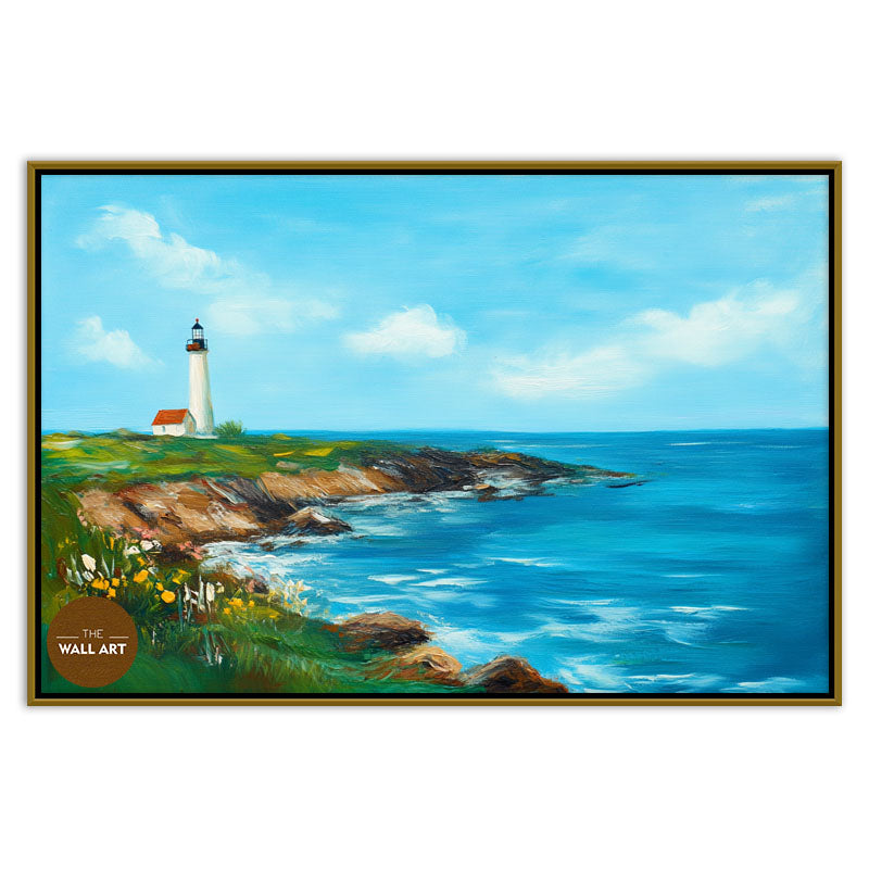 LIGHT HOUSE IN SPRING DAY