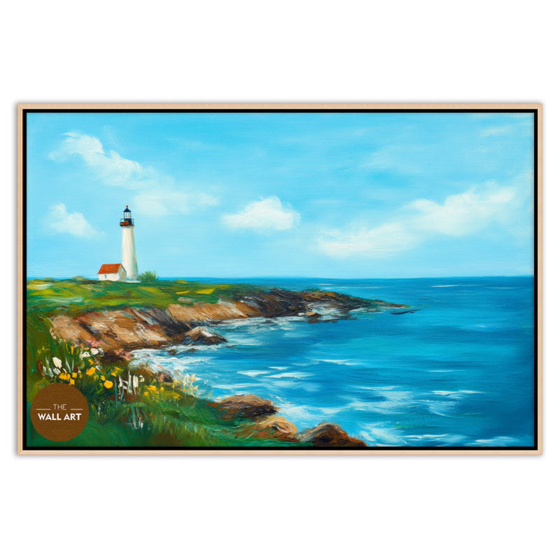 LIGHT HOUSE IN SPRING DAY