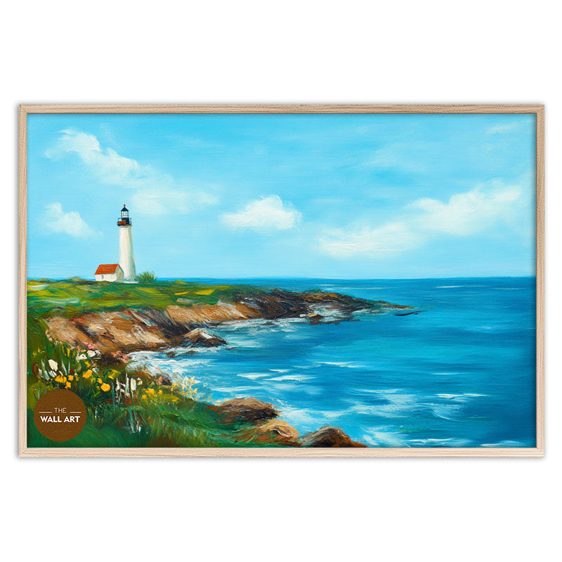 LIGHT HOUSE IN SPRING DAY