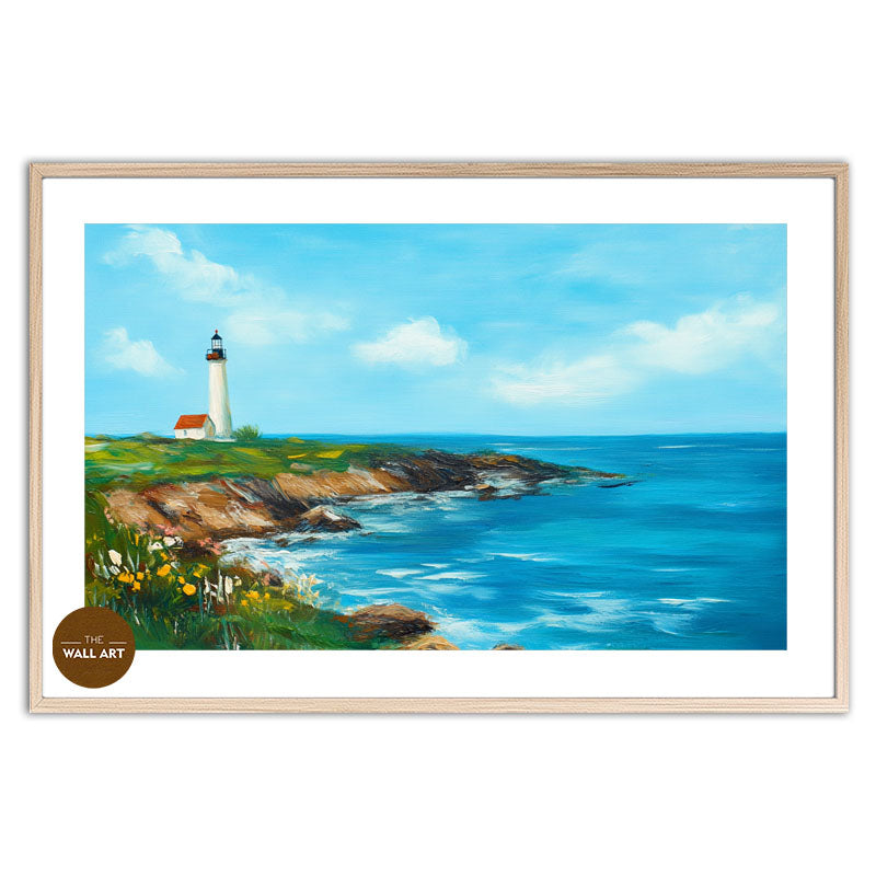 LIGHT HOUSE IN SPRING DAY