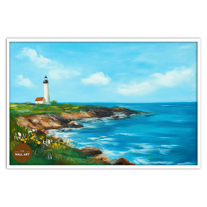LIGHT HOUSE IN SPRING DAY