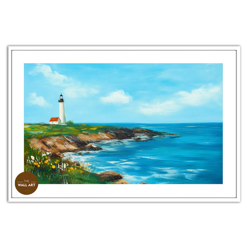 LIGHT HOUSE IN SPRING DAY