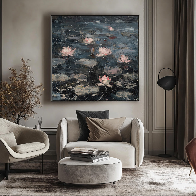LOTUS UNDER THE RAIN I