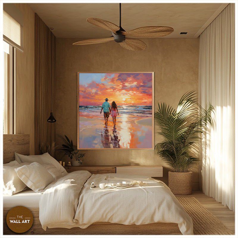LOVERS ON BEACH I