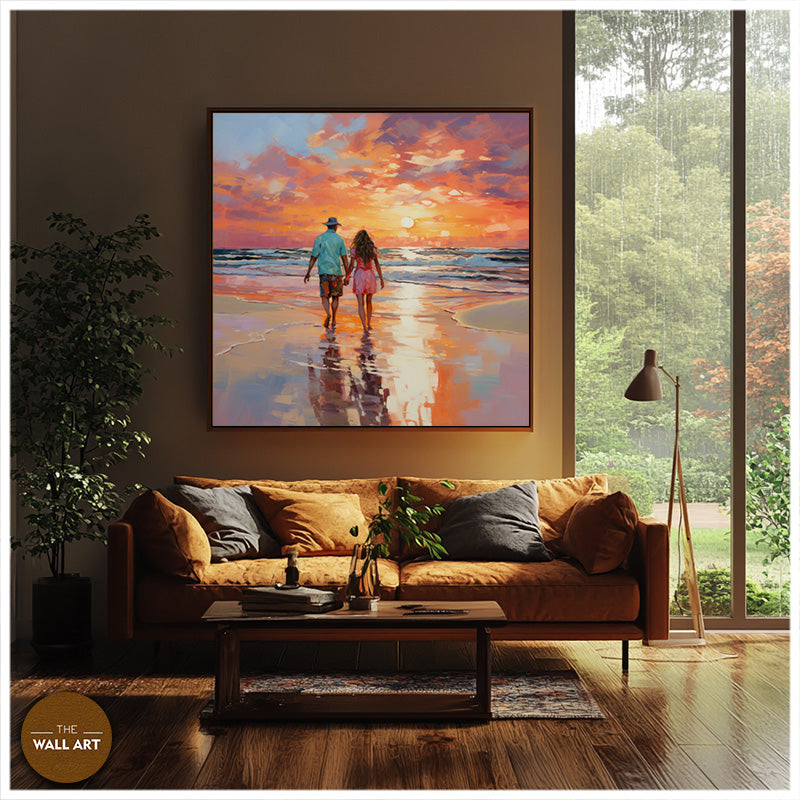 LOVERS ON BEACH I