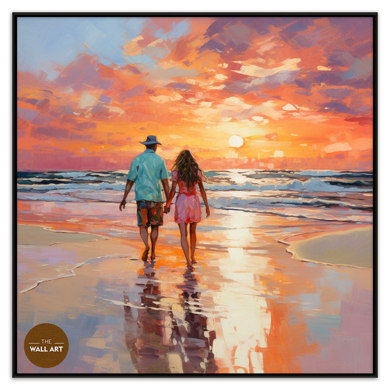 LOVERS ON BEACH I