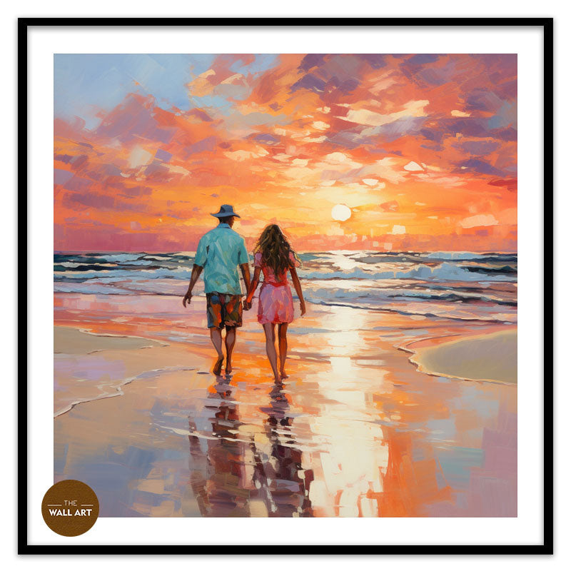 LOVERS ON BEACH I