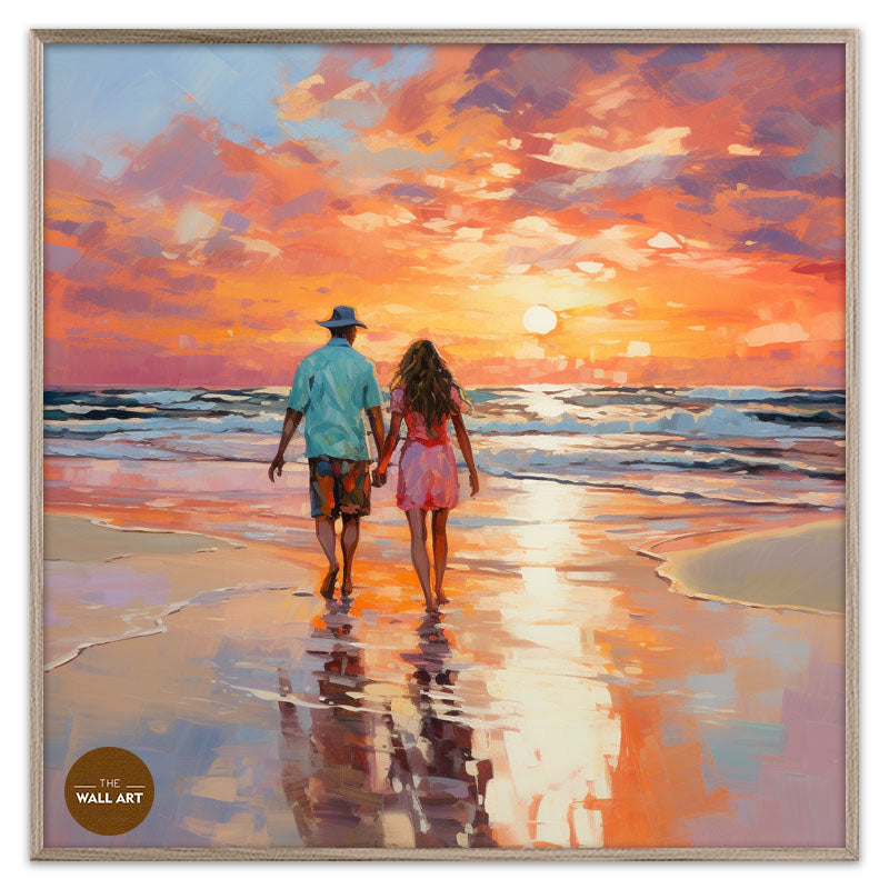 LOVERS ON BEACH I