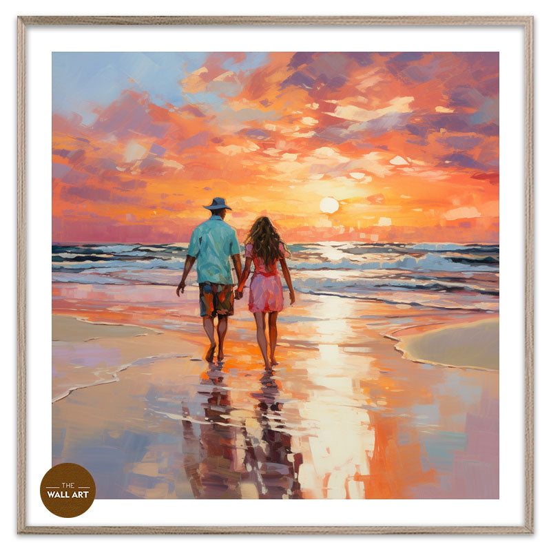 LOVERS ON BEACH I