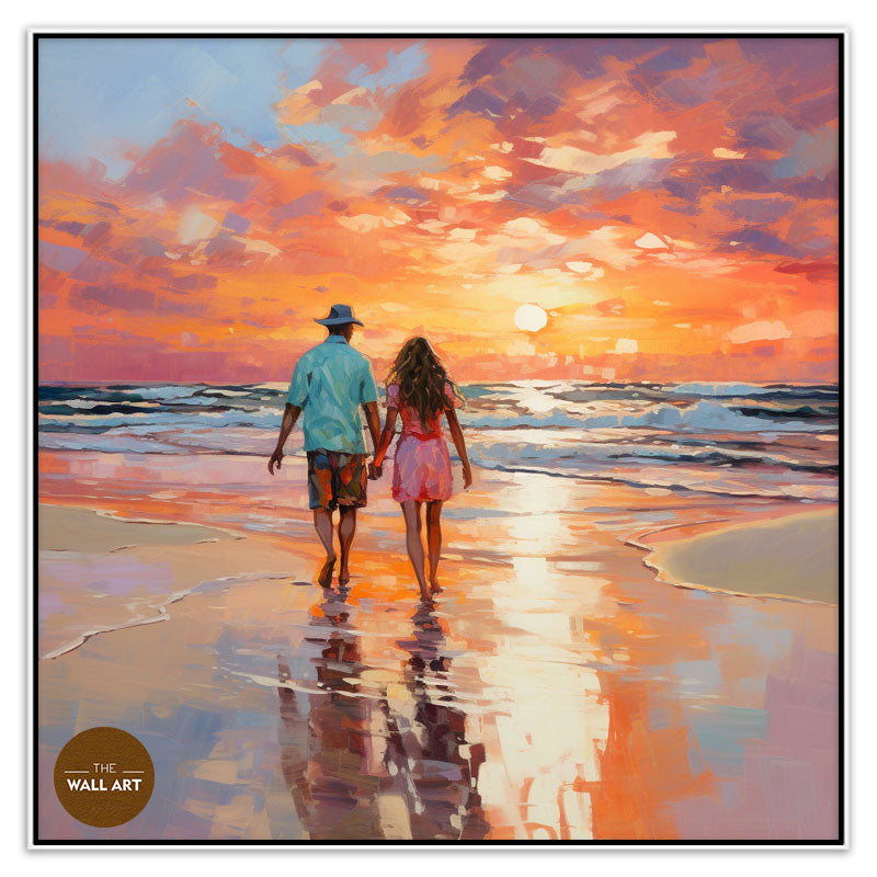 LOVERS ON BEACH I