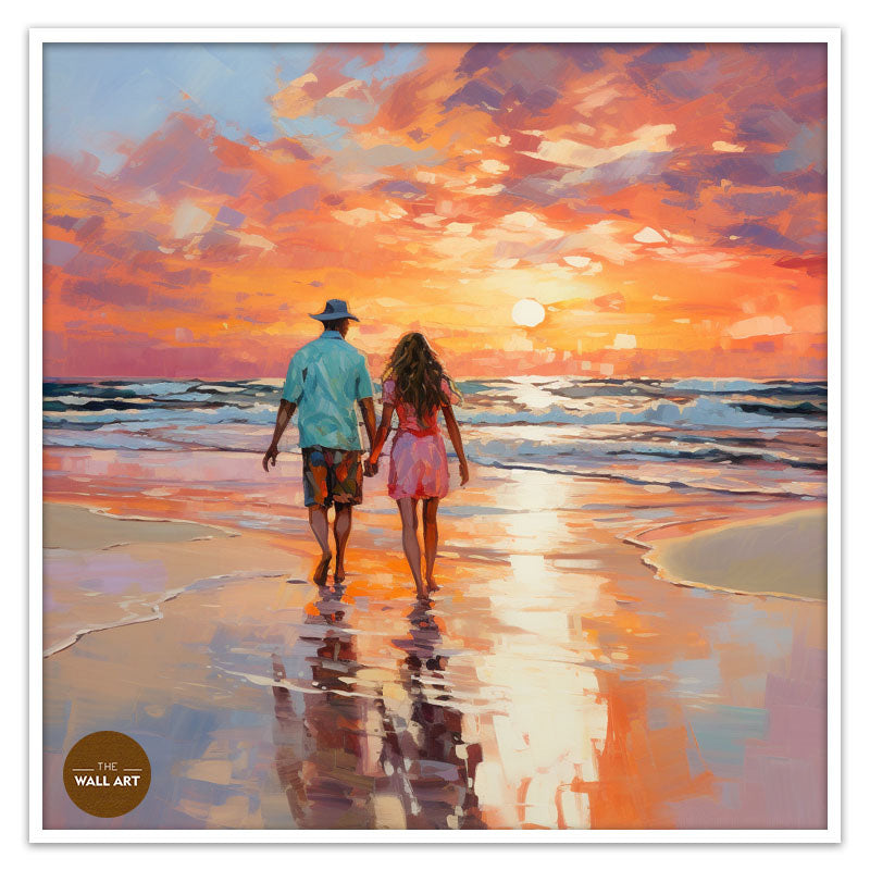 LOVERS ON BEACH I