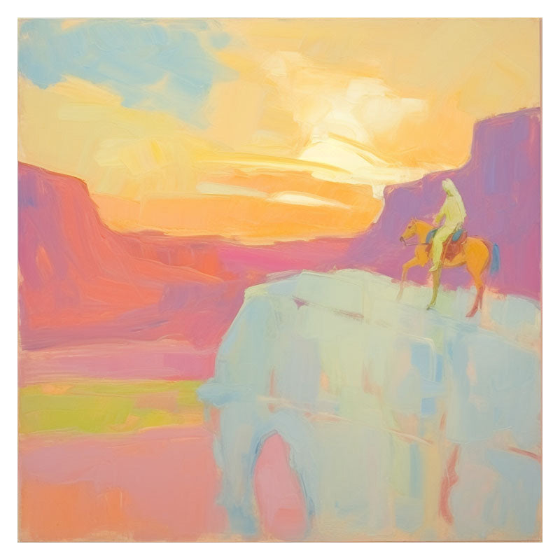 MAN RIDING HORSE III