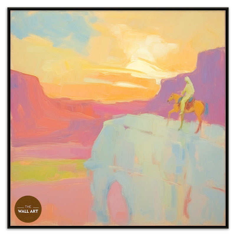 MAN RIDING HORSE III