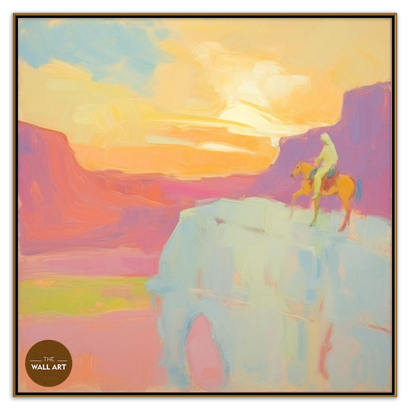 MAN RIDING HORSE III