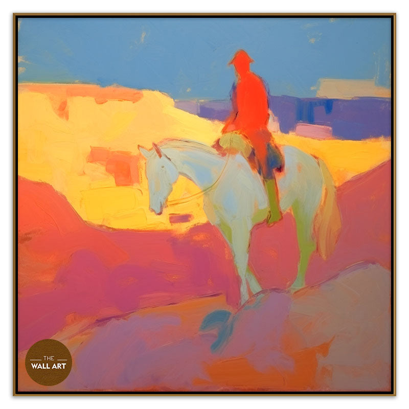 MAN RIDING HORSE I