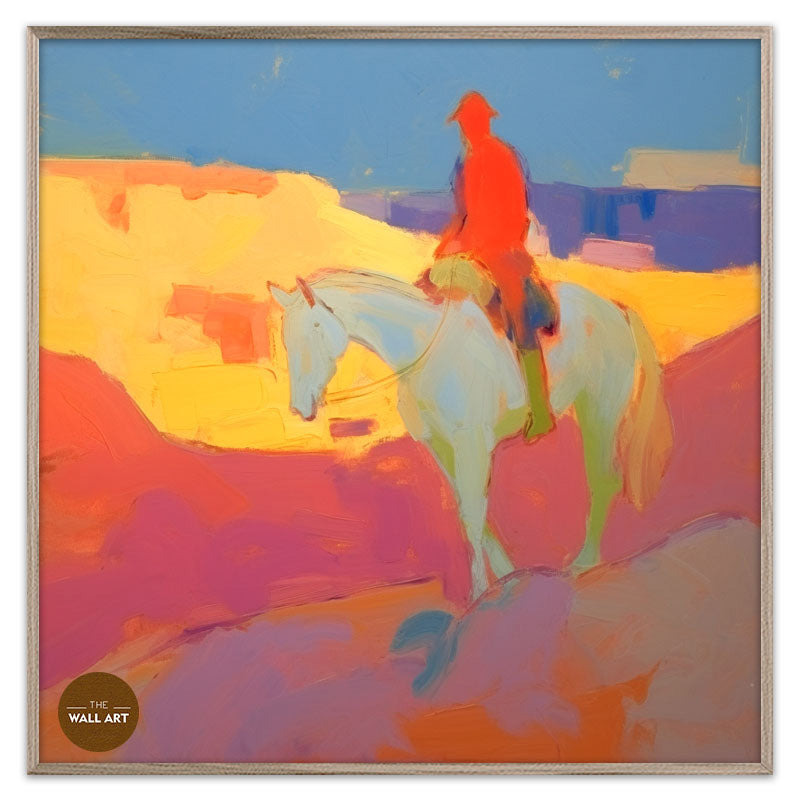 MAN RIDING HORSE I
