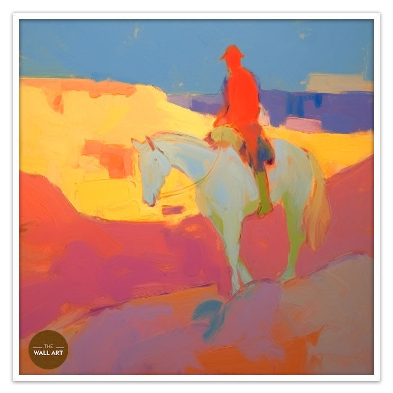 MAN RIDING HORSE I
