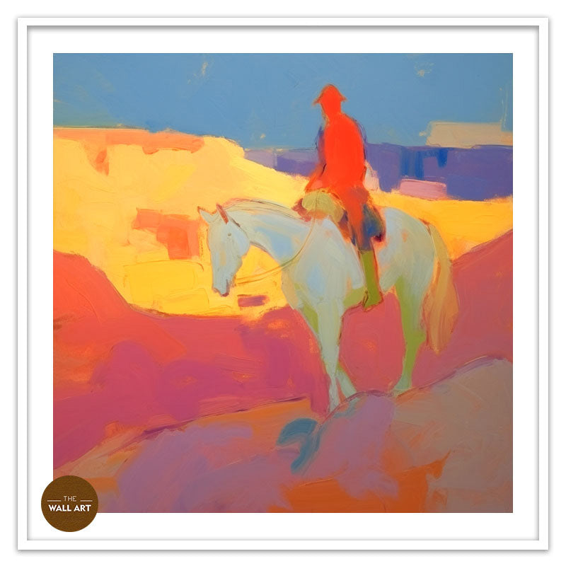 MAN RIDING HORSE I