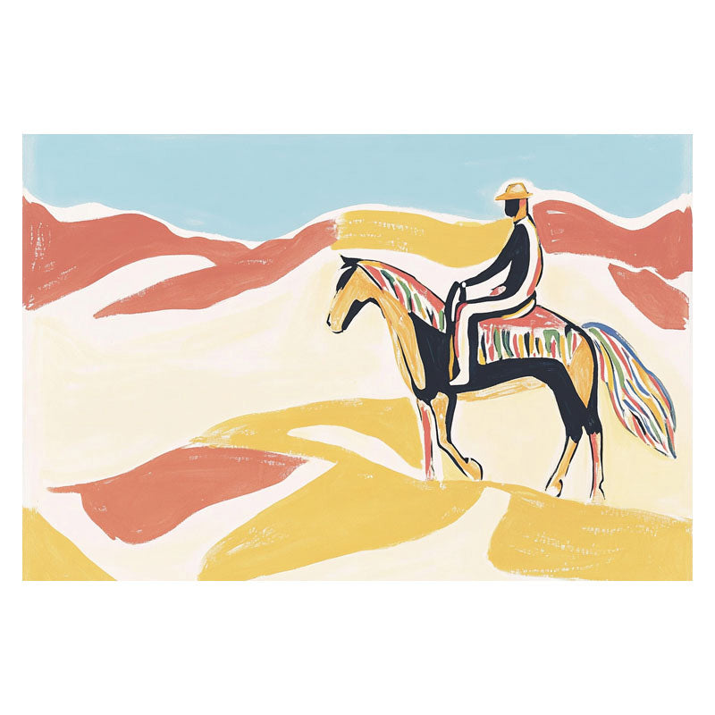 MAN RIDING HORSE V