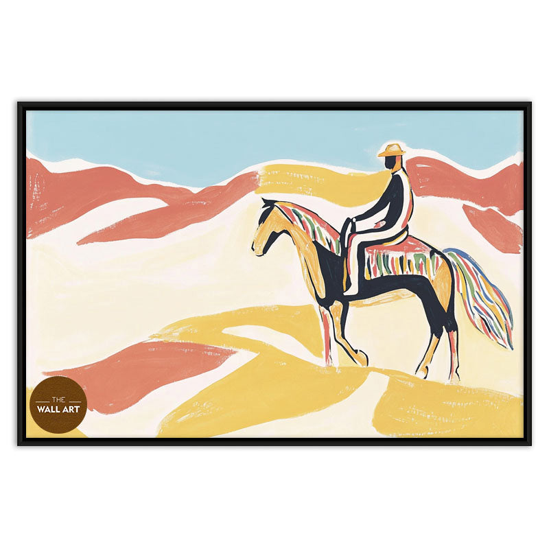 MAN RIDING HORSE V