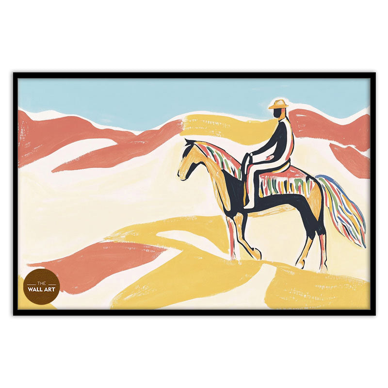 MAN RIDING HORSE V