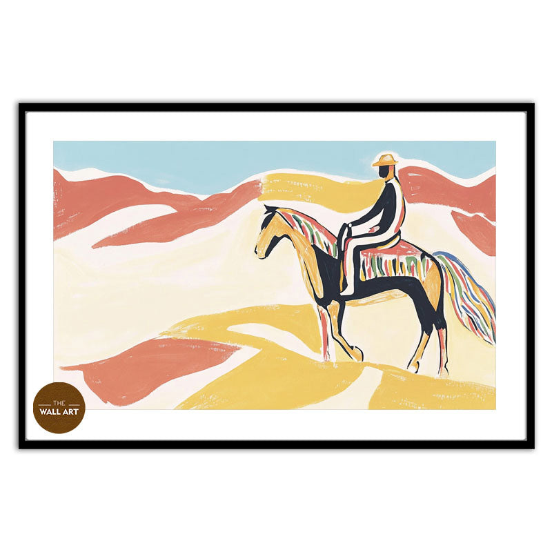 MAN RIDING HORSE V