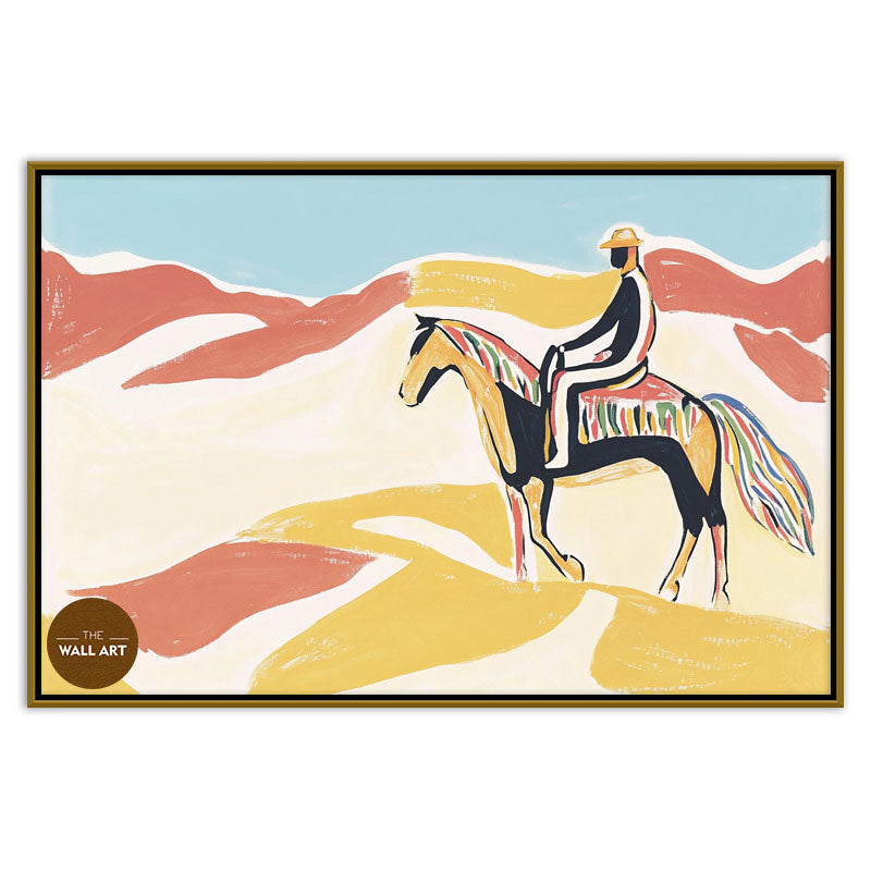 MAN RIDING HORSE V