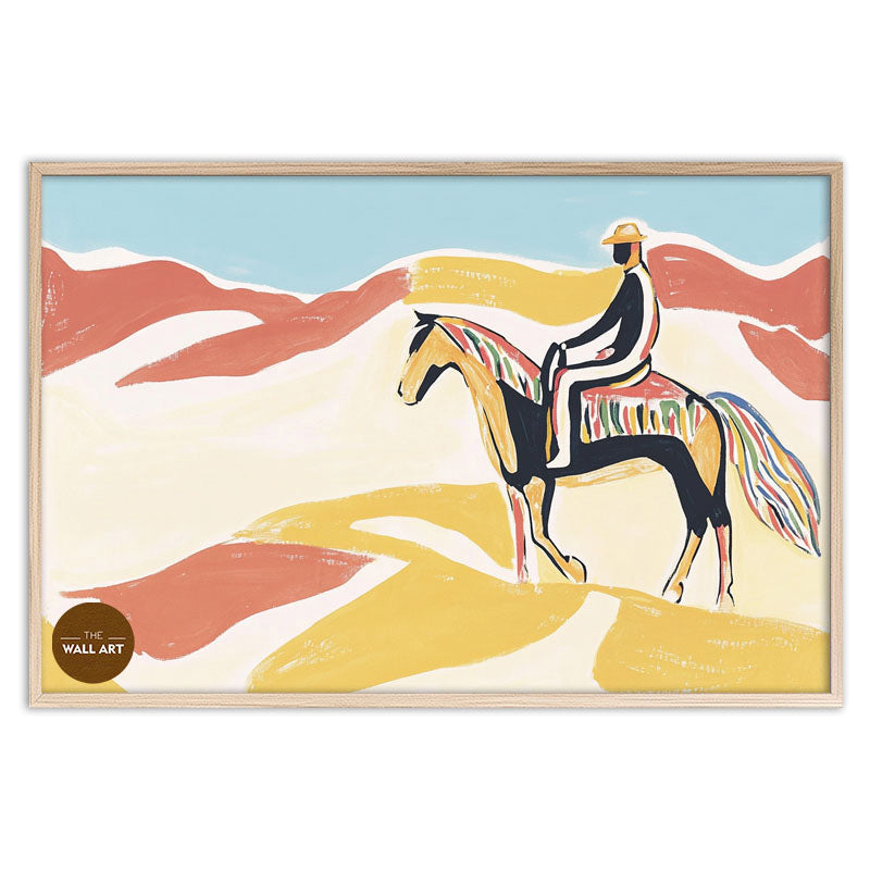 MAN RIDING HORSE V