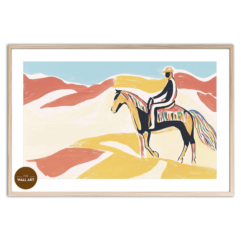 MAN RIDING HORSE V
