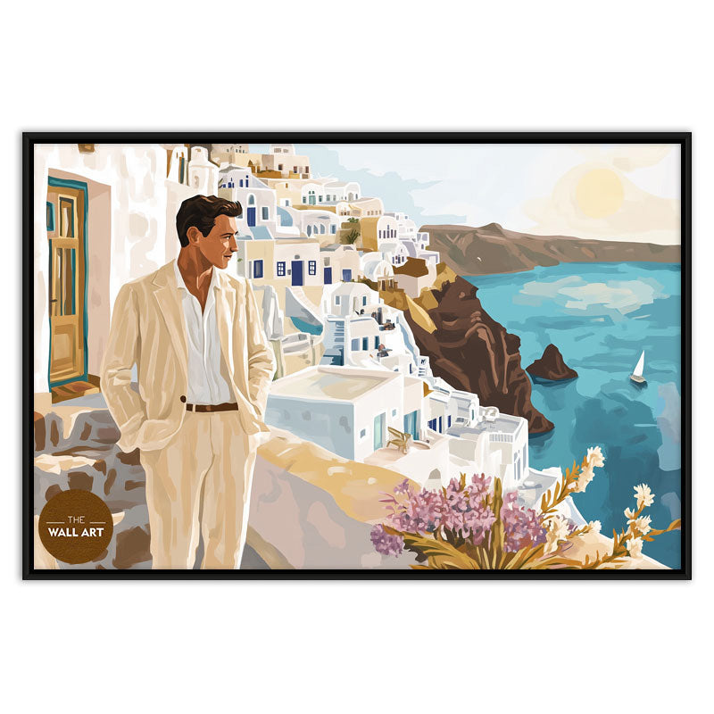 MAN VIEWING BEACH