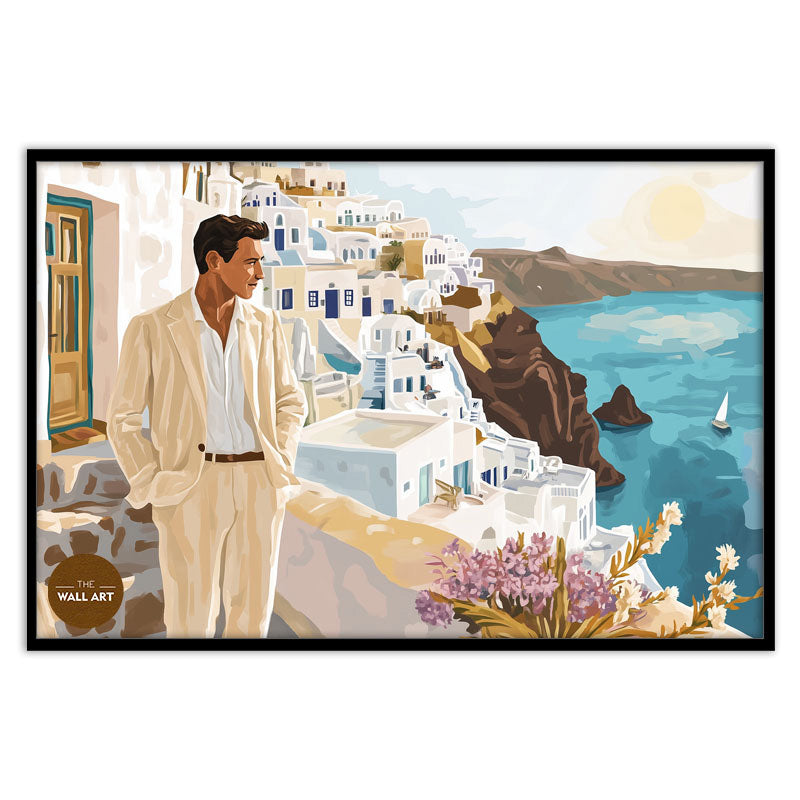 MAN VIEWING BEACH