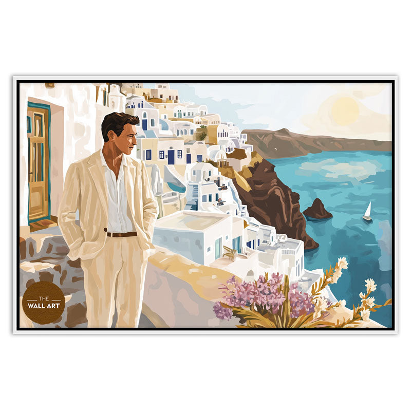 MAN VIEWING BEACH
