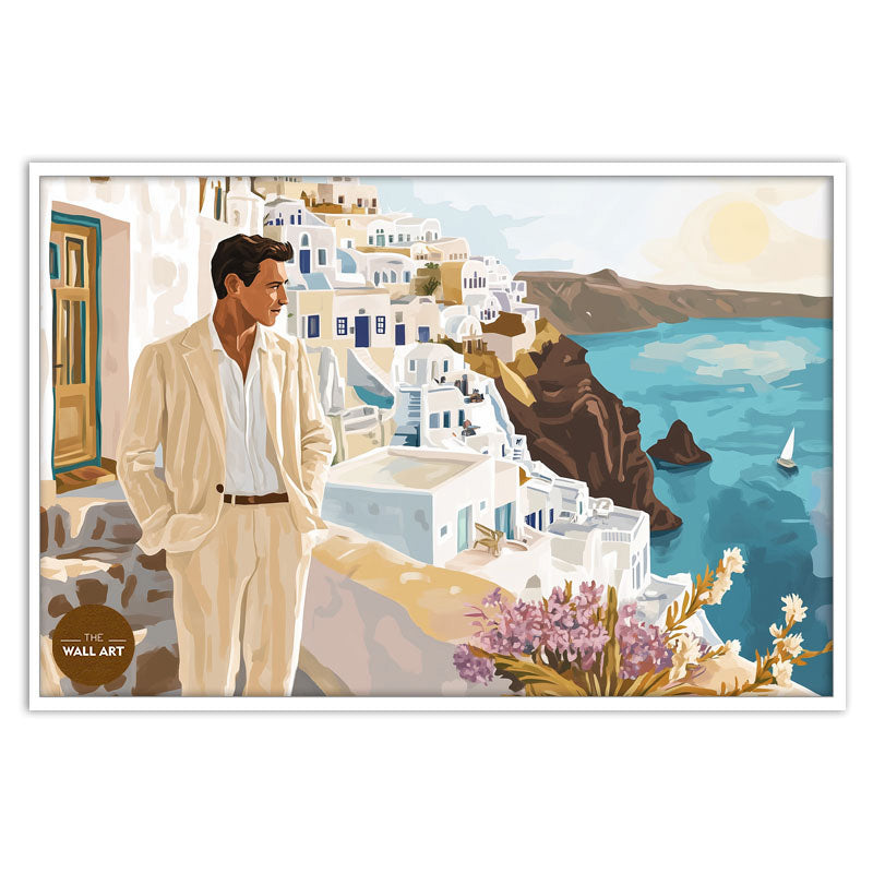 MAN VIEWING BEACH