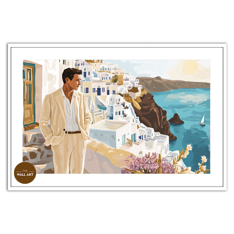 MAN VIEWING BEACH