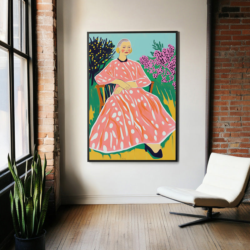 OLD LADY IN GARDEN II