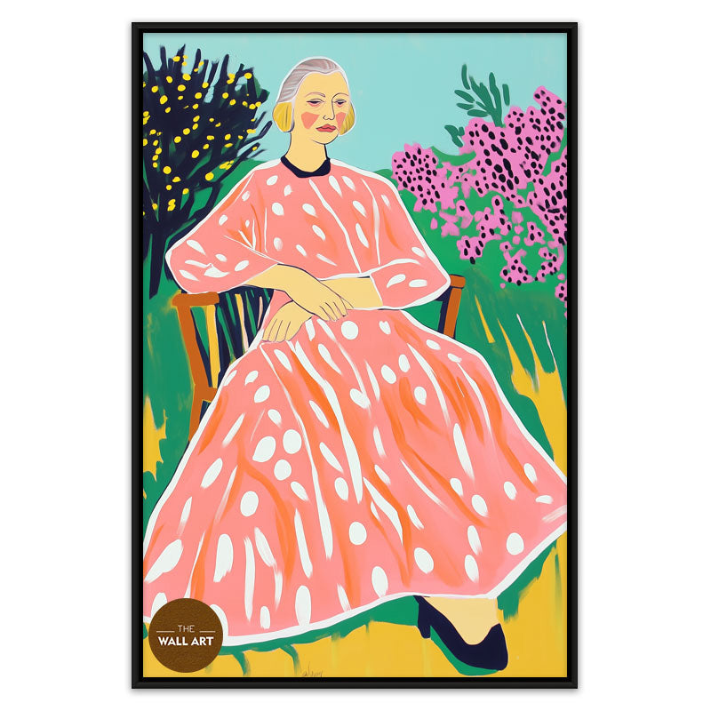 OLD LADY IN GARDEN II