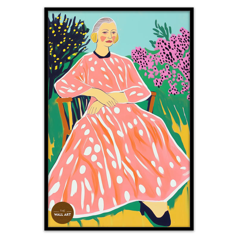 OLD LADY IN GARDEN II
