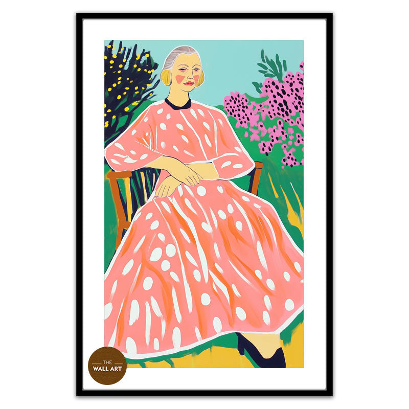 OLD LADY IN GARDEN II