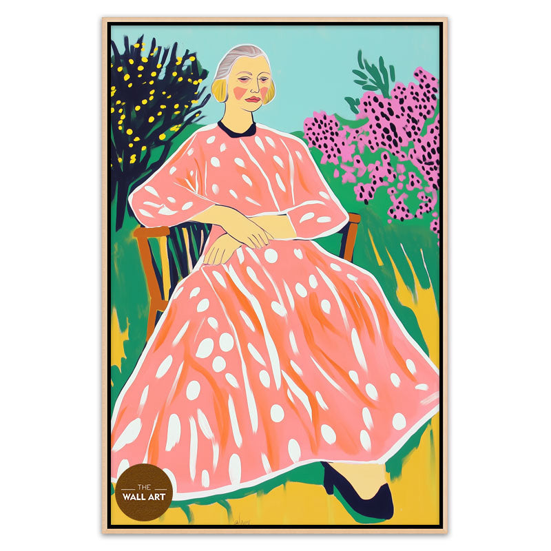 OLD LADY IN GARDEN II