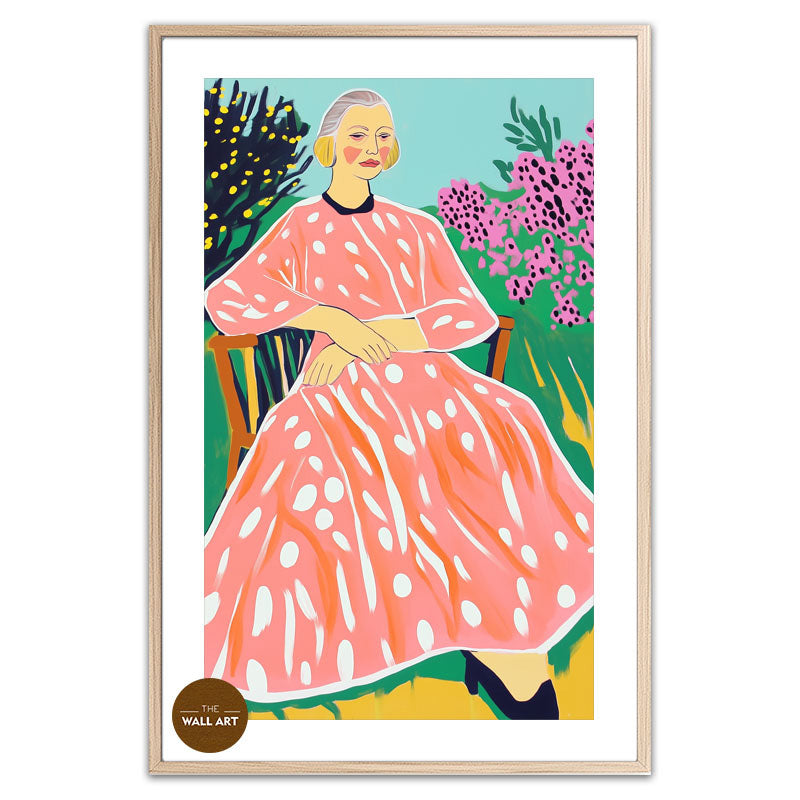 OLD LADY IN GARDEN II