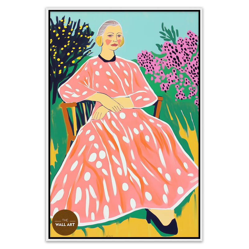 OLD LADY IN GARDEN II