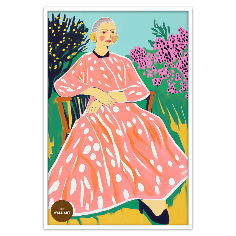 OLD LADY IN GARDEN II