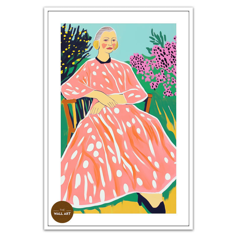 OLD LADY IN GARDEN II