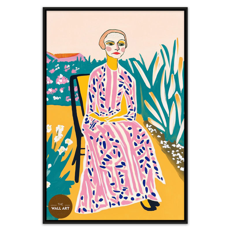 OLD LADY IN GARDEN I