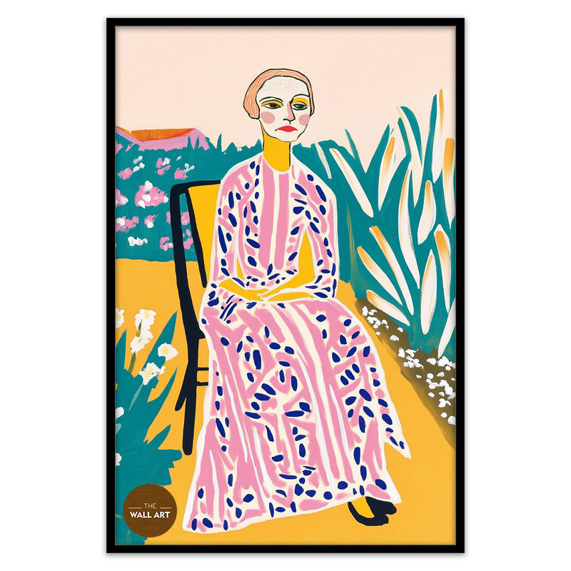 OLD LADY IN GARDEN I