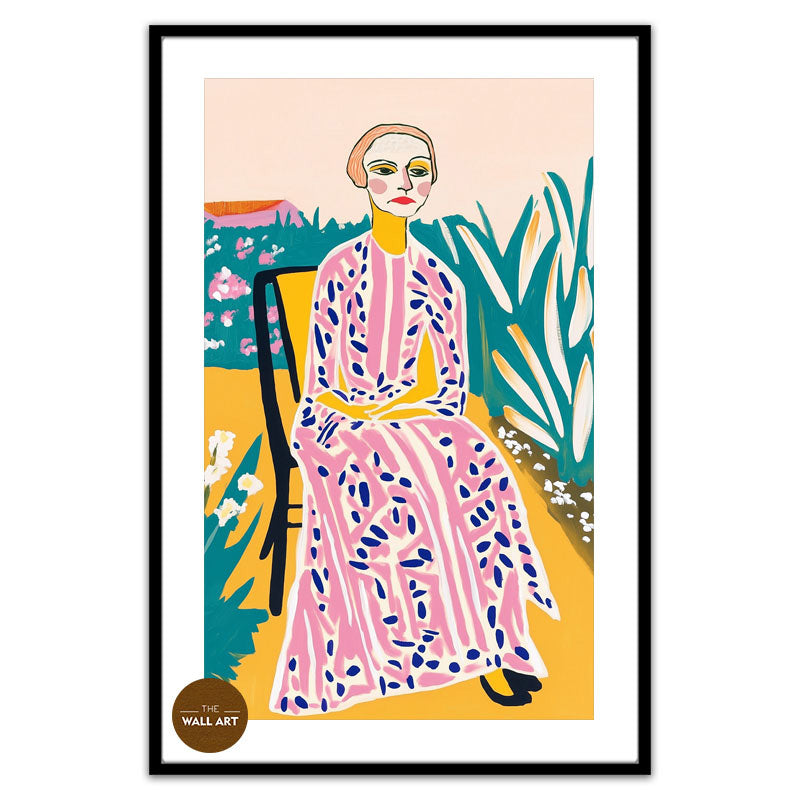 OLD LADY IN GARDEN I