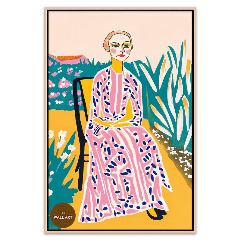 OLD LADY IN GARDEN I
